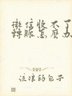 微信收不了对方转账怎么办