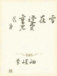 《重逢在雪落时》免费