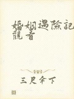 婚姻遇险记免费观看