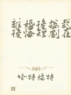 离婚后总裁老婆后悔短剧在线观看全集