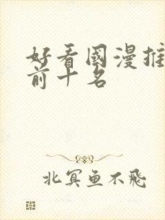 好看国漫推荐 前十名