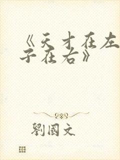 《天才在左,疯子在右》