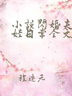 小说闪婚夫妻宠娃日常全文阅读