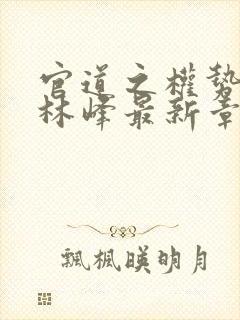 官道之权势滔天林峰最新章节免费阅读