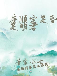 唐顺宗是昏君还是明君