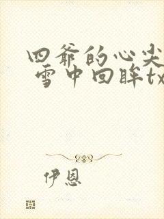 四爷的心尖宠妃 雪中回眸txt