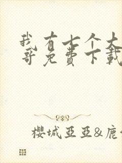 我有七个大佬哥哥免费下载txt