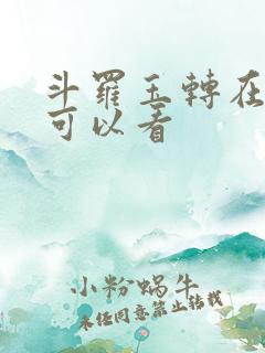 斗罗玉转在哪里可以看