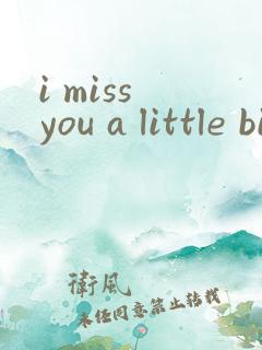 i miss you a little bit.翻译