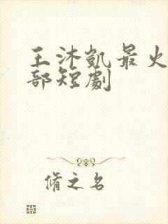 王沐凯最火的5部短剧