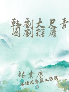 韩剧大尺青春校园剧推荐