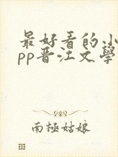 最好看的小说app晋江文学