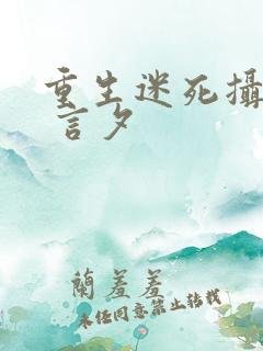 重生迷死摄政王 言夕