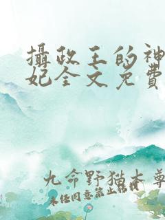 摄政王的神医毒妃全文免费