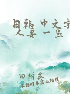 日韩 中文字幕 人妻 一区