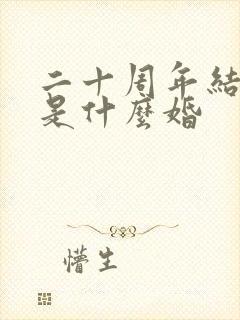 二十周年结婚日是什么婚