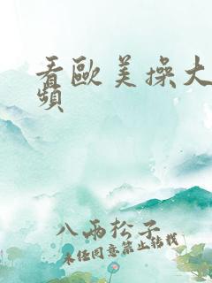 看欧美操大逼视频