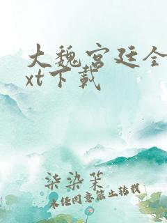 大魏宫廷全本txt下载