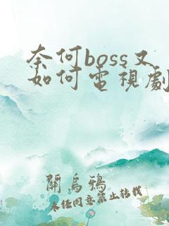 奈何boss又如何电视剧免费观看全集