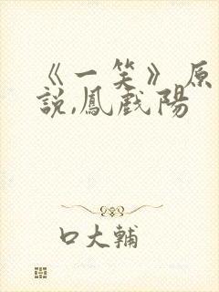 《一笑》原著小说,凤戏阳