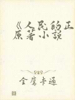 《人民的正义》原著小说