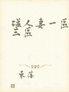 碰人妻一区二区三区