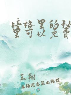 暗格里的秘密哪里可以免费观看