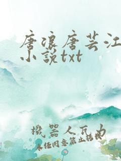 唐浪唐芸江萱的小说txt