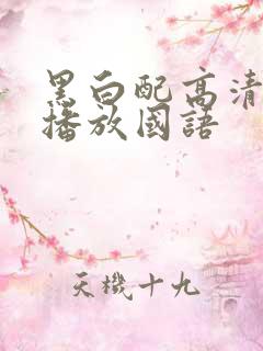 黑白配高清在线播放国语