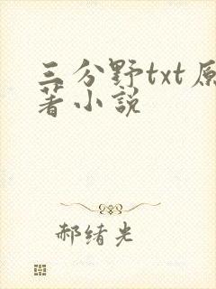 三分野txt原著小说