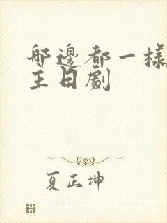 哪边都一样双男主日剧