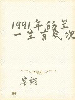 1991年的羊一生有几次婚姻