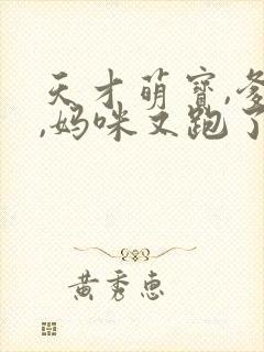 天才萌宝,爹地,妈咪又跑了