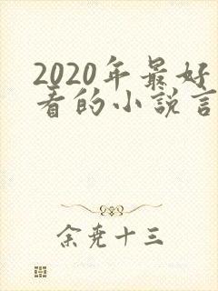 2020年最好看的小说言情