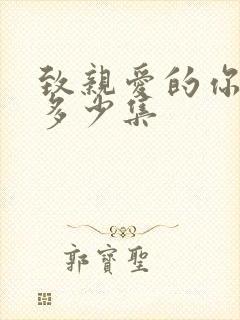 致亲爱的你泰剧多少集