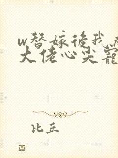 w替嫁后我成了大佬心尖宠》