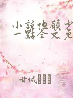 小说但愿少爱你一点全文免费阅读