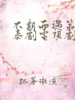 不期而遇第一季泰剧电视剧免费观看完整版