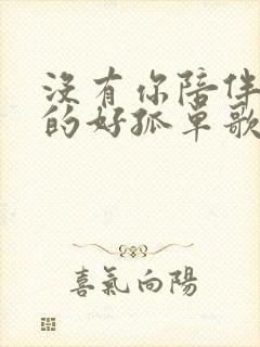 没有你陪伴我真的好孤单歌曲歌词