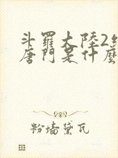 斗罗大陆2绝世唐门是什么时候出的