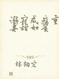 溺宠成瘾重生甜妻甜如蜜