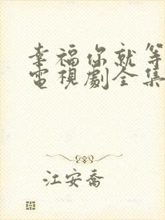 幸福你就等等我电视剧全集免费观看