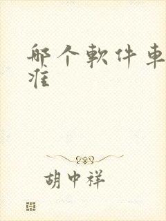 哪个软件车报价准