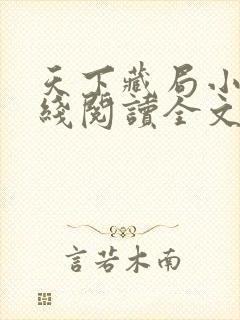 天下藏局小说在线阅读全文