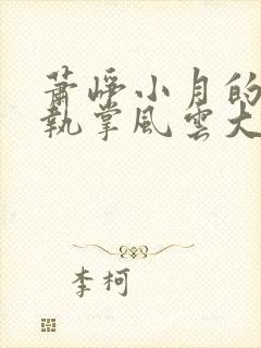 萧峥小月的小说执掌风云大结局共多少章