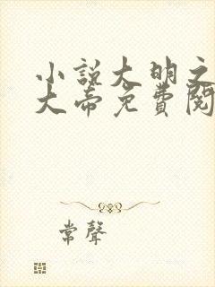 小说大明之崇祯大帝免费阅读