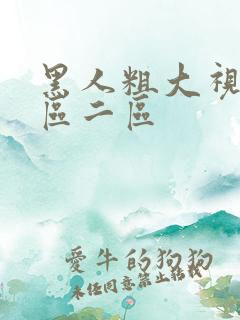 黑人粗大视频一区二区