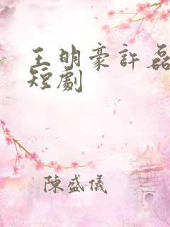 王明豪许磊林总短剧