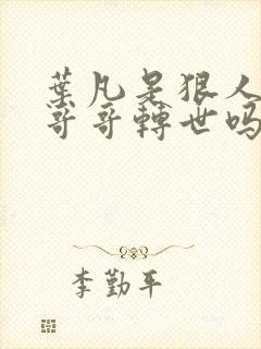 叶凡是狠人大帝哥哥转世吗