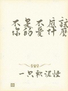 不是不应该谢谢你的爱什么歌名